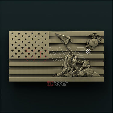 IWO JIMA 3D STL 3DWave
